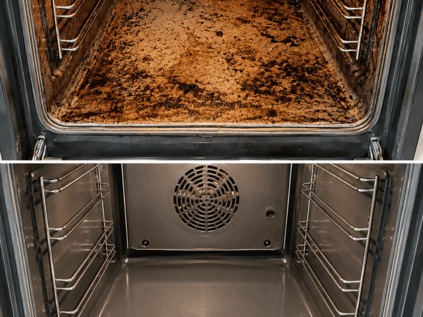 Backofen reinigen ohne stundenlanges Schrubben: So löst du selbst hartnäckiges Eingebranntes