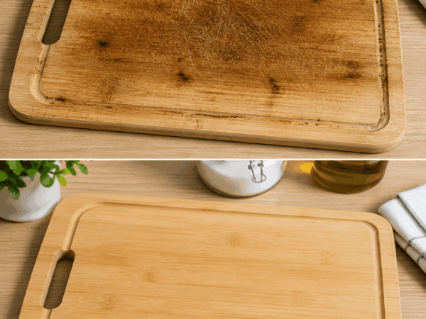 So wird ein altes Holz-Schneidebrett wieder sauber: Diese einfache Methode entfernt Schmutz und Gerüche