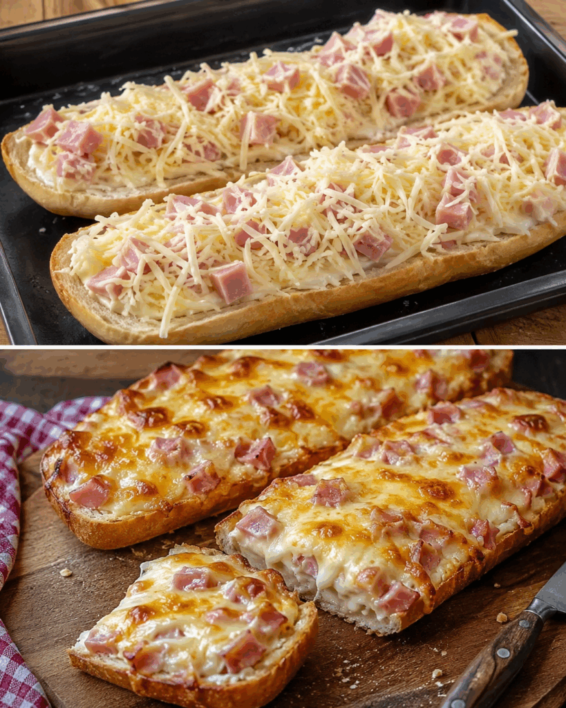 Knusprige Schinken-Käse-Baguettes – in 20 Minuten heiß, cremig und goldbraun
