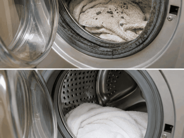 Waschmaschine reinigen: Gummidichtung, Waschmittelschublade und Trommel