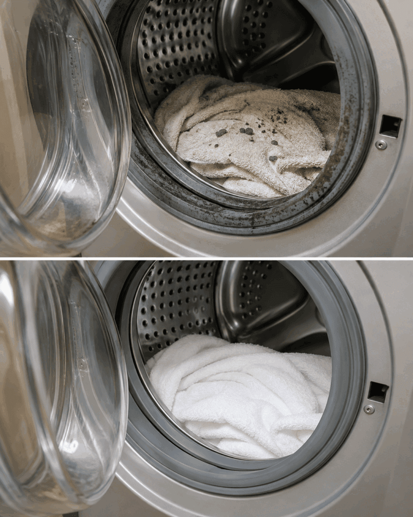 Waschmaschine reinigen: Gummidichtung, Waschmittelschublade und Trommel