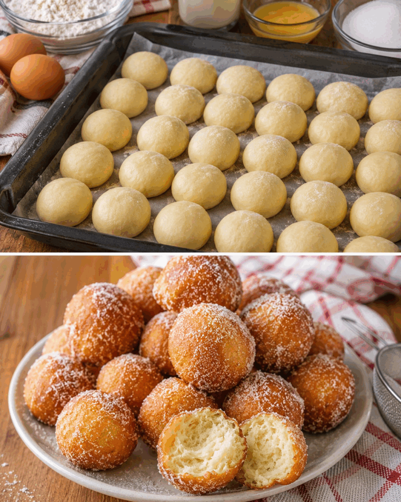 Diese schnellen Zuckerbällchen verschwinden noch warm vom Teller – fluffige Beignets ohne Hefe