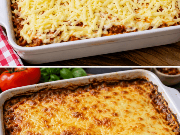 Familien-Lasagne mit cremiger Béchamel und goldener Käsekruste