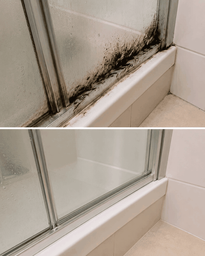 Schimmel in der Dusche entfernen: So werden Fugen und Duschschienen wieder sauber