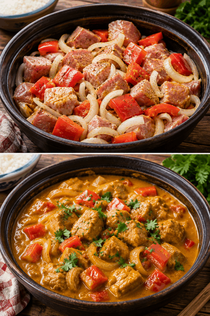 Cremiges Paprika-Fleisch-Curry – zart, würzig und herrlich unkompliziert