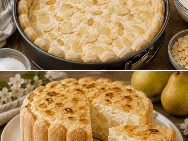 Birnen-Charlotte ohne Backen – cremig, fruchtig und herrlich festlich
