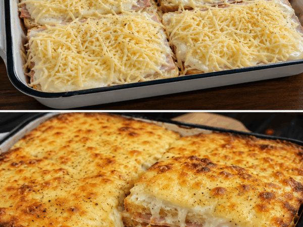 Ofen-Croque-Monsieur mit cremiger Béchamel – extra knusprig und herrlich käsig