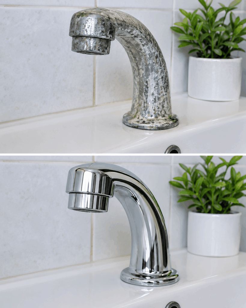 Kalk am Wasserhahn lösen: Armatur und Perlator Schritt für Schritt