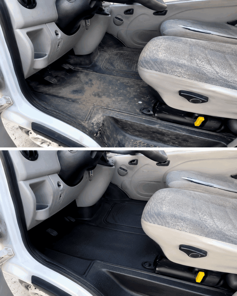 Autofußmatten wieder tiefschwarz: So verschwinden Schlamm, Staub und hartnäckiger Straßenschmutz