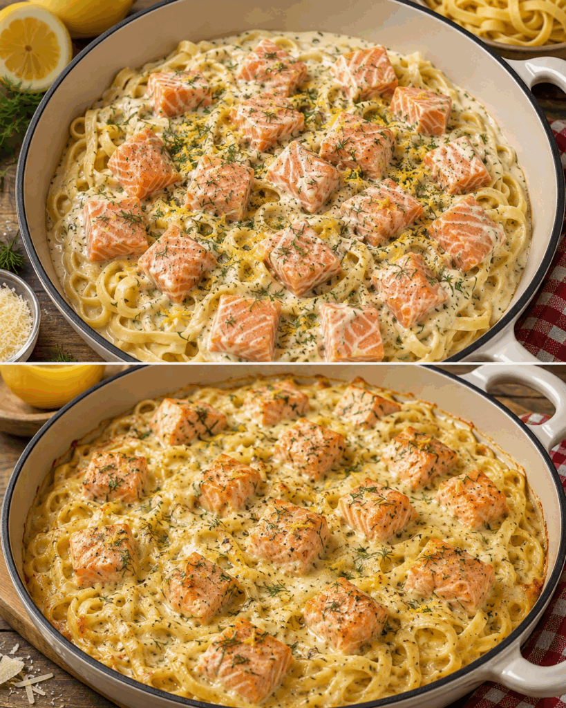 Cremige Lachs-Tagliatelle mit Zitronen-Sahne-Sauce – in 30 Minuten auf dem Tisch
