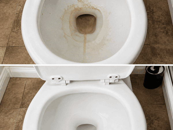 Gelbe Ablagerungen in der Toilette? So wird die Schüssel wieder sauber, ohne die Keramik zu beschädigen