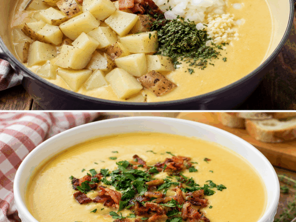 Cremige Kartoffelsuppe mit knusprigem Speck – herrlich sämig und voller Geschmack