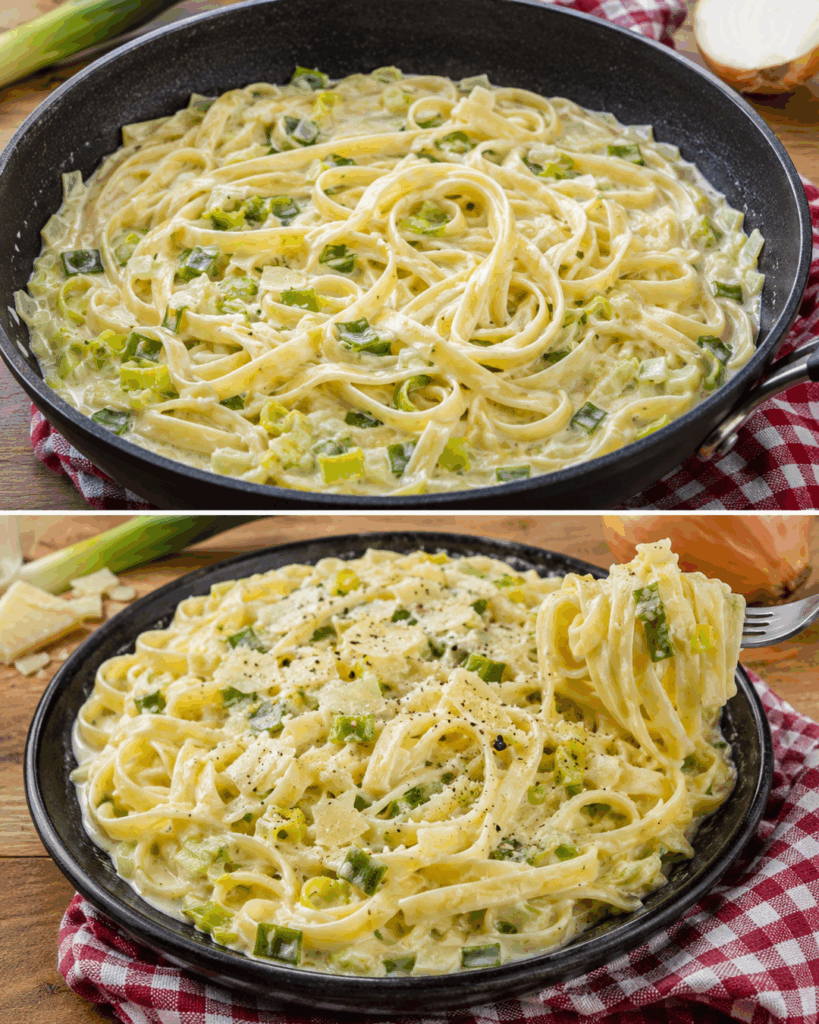 Cremige Lauch-Tagliatelle in 35 Minuten – dieses einfache Familienrezept macht alle glücklich