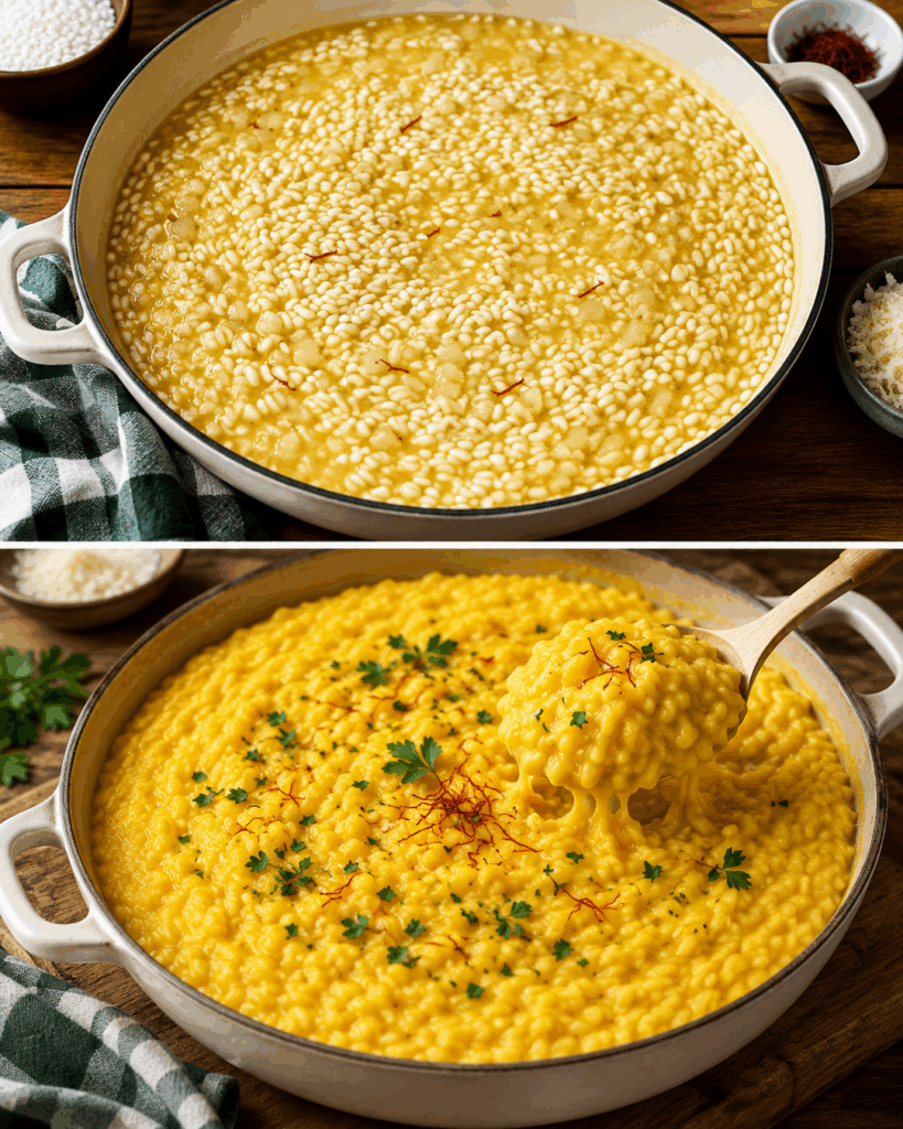 Cremiges Risotto alla Milanese – Safran-Risotto wie im italienischen Restaurant