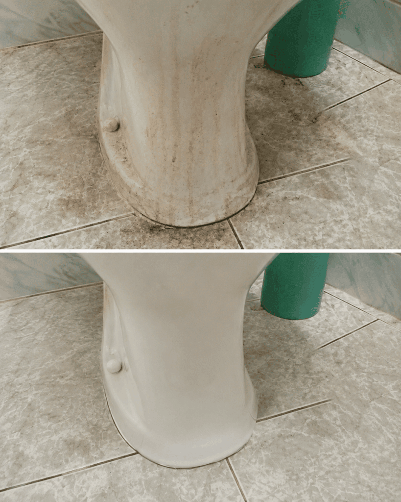 So wird der vergilbte Toilettenfuß wieder sauber – ohne aggressive Reiniger