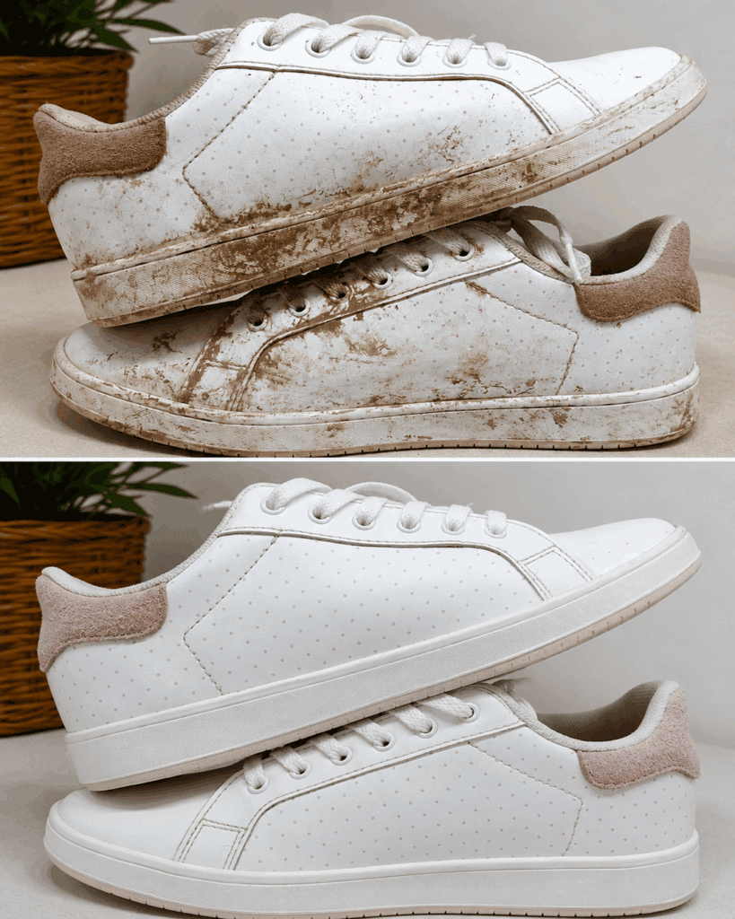 Weiße Sneaker voller Schmutz? So werden sie schonend wieder sauber