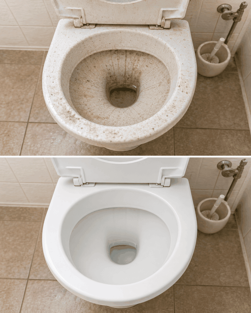 So wird eine stark verschmutzte Toilette wieder sauber – ohne aggressive Experimente