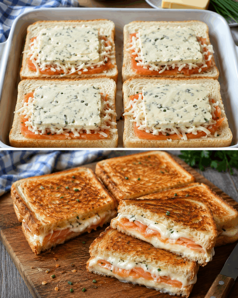Knuspriger Lachs-Boursin-Croque – in 20 Minuten goldbraun und herrlich cremig