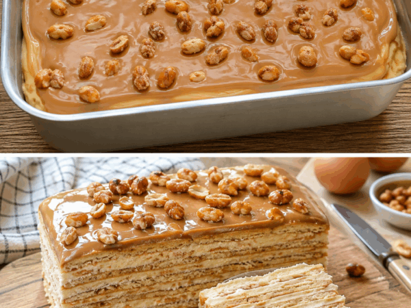 Omas Kaffee-Petit-Beurre-Kuchen – cremiger Schichtkuchen ohne Backen