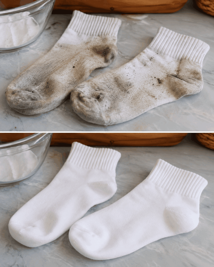 Weiße Socken wieder strahlend sauber: So verschwinden graue Sohlen und hartnäckiger Schmutz