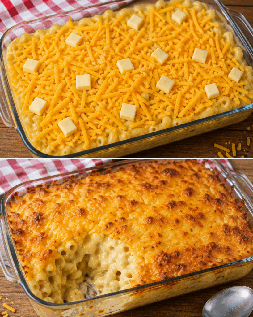 Cremiger Mac and Cheese aus dem Ofen – extra käsig mit goldbrauner Kruste