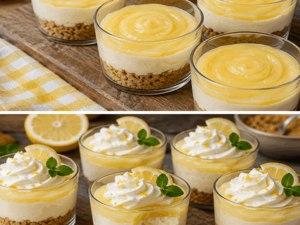 No-Bake Zitronen-Cheesecake im Glas – cremig, frisch und herrlich einfach