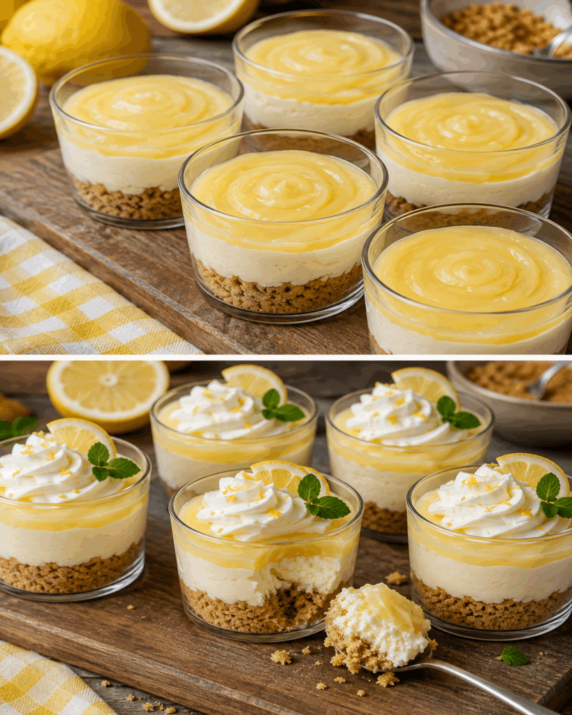No-Bake Zitronen-Cheesecake im Glas – cremig, frisch und herrlich einfach