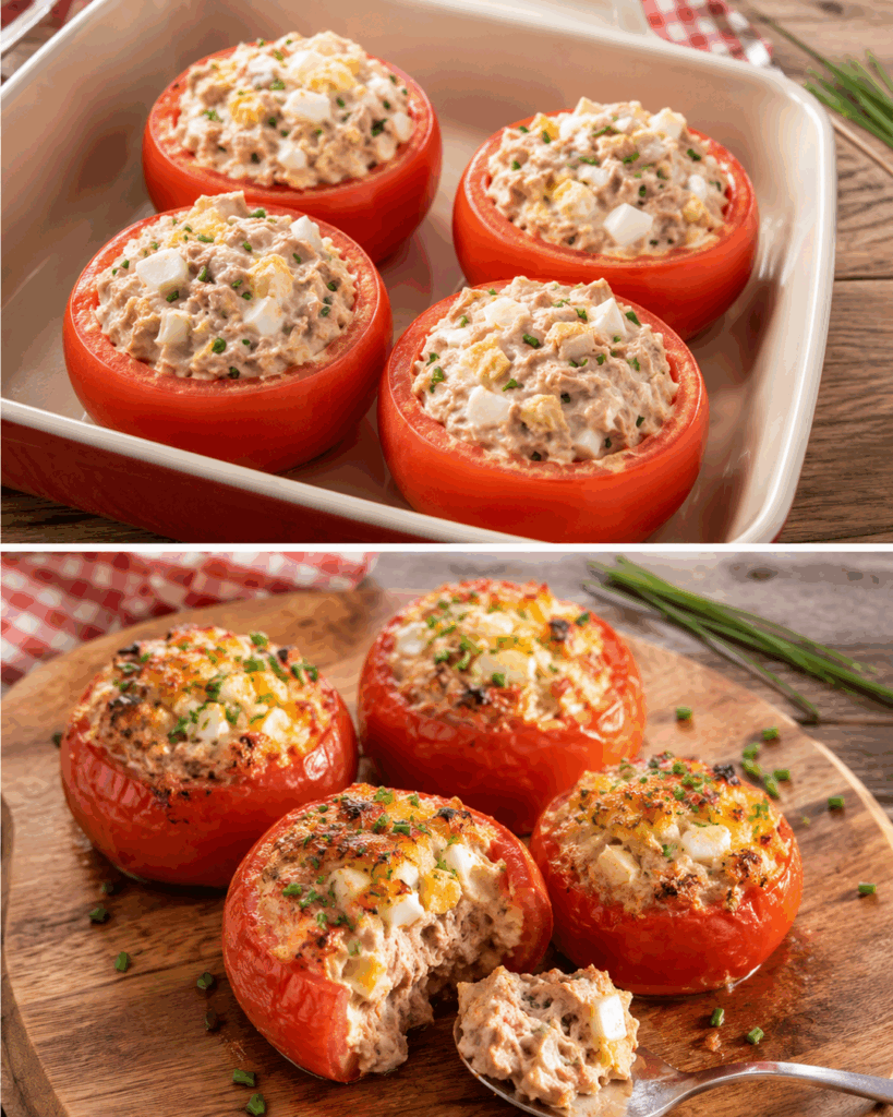 Diese gefüllten Thunfisch-Tomaten sind in 35 Minuten fertig – so cremig und saftig, dass kaum etwas übrig bleibt