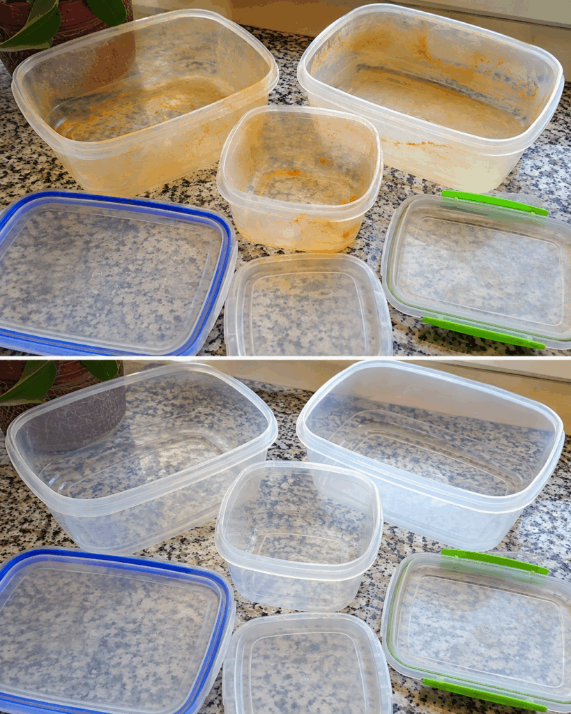 Vergilbte Plastikdosen? So werden verfärbte Vorratsbehälter wieder deutlich sauberer