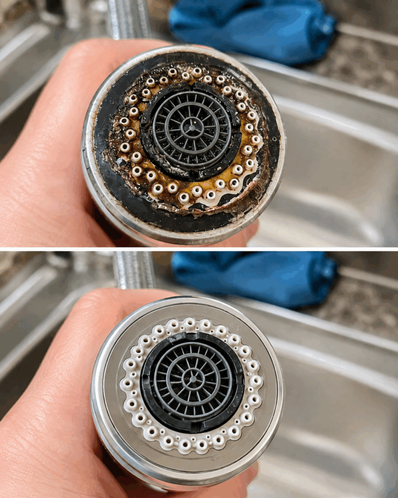 Wie lange Essig am verkalkten Wasserhahn wirken sollte