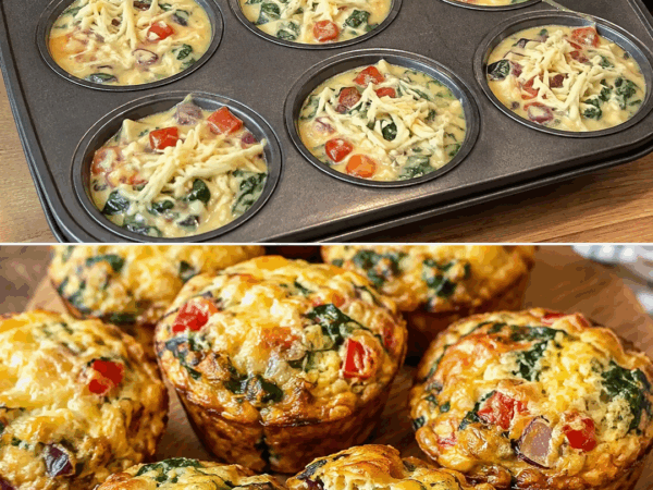 Herzhafte Frühstücksmuffins mit Ei, Spinat und Käse – in 30 Minuten fertig und perfekt für die ganze Familie