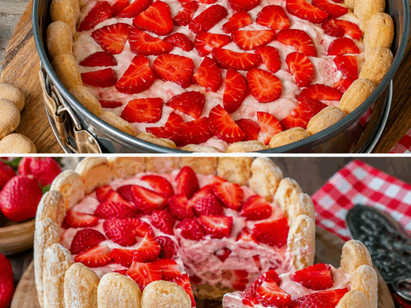 Diese Erdbeer-Charlotte ohne Backen ist der Sommerhit – cremig, fruchtig und viel einfacher, als sie aussieht