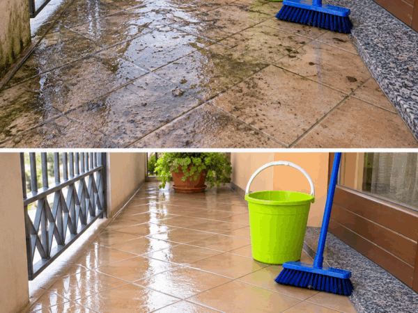 Balkon nach dem Regen reinigen: Mit dieser einfachen Methode wird er schnell wieder sauber