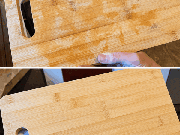 So wird ein Holz-Schneidebrett wieder sauber: Flecken, Gerüche und Verfärbungen richtig entfernen