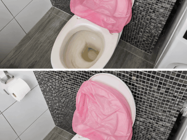 Der Müllbeutel-Trick an der Toilette: So wird die Reinigung hartnäckiger Ablagerungen deutlich einfacher