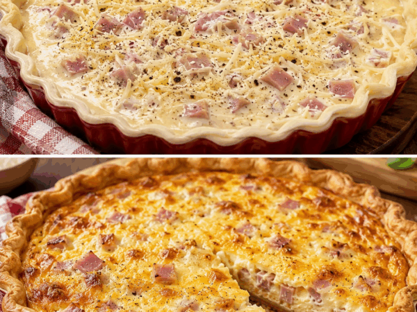 Cremige Schinken-Käse-Quiche – knusprig, herzhaft und einfach gemacht