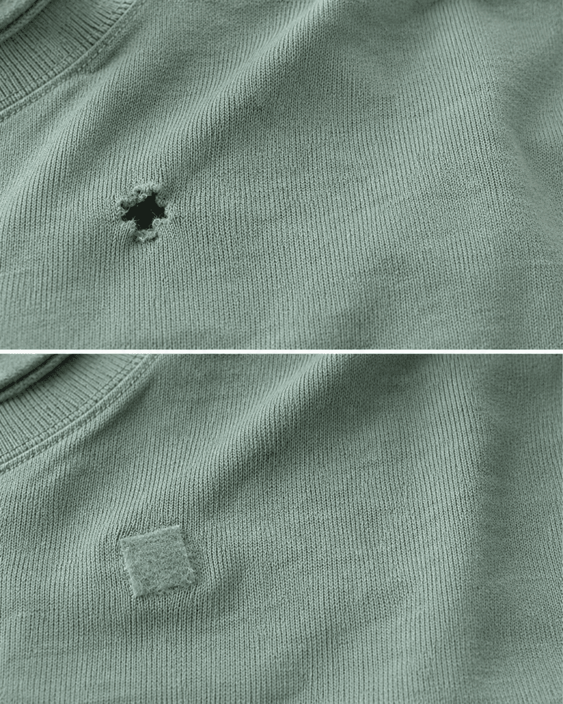 Loch im Lieblingsshirt? So reparierst du kleine Löcher fast unsichtbar und haltbar