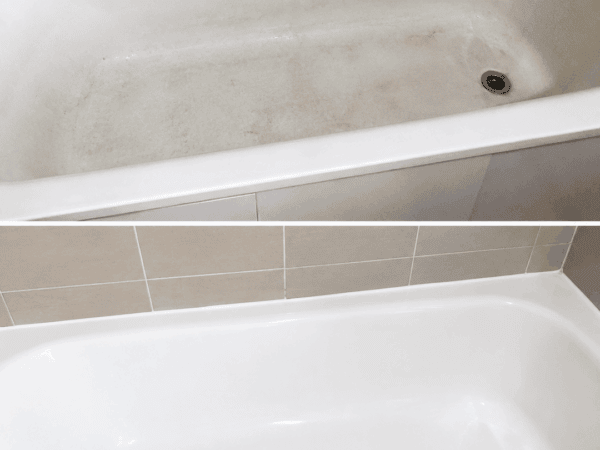 Vernachlässigte Badewanne auffrischen, ohne Acryl und Emaille zu zerkratzen