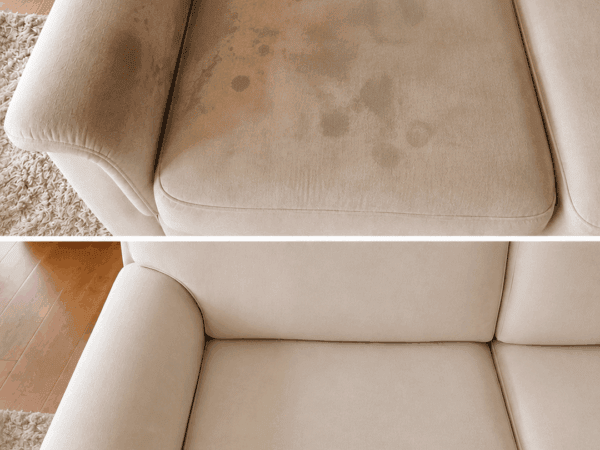 Sofa voller Flecken? So wird der Stoff wieder sauber – ohne aggressive Reiniger