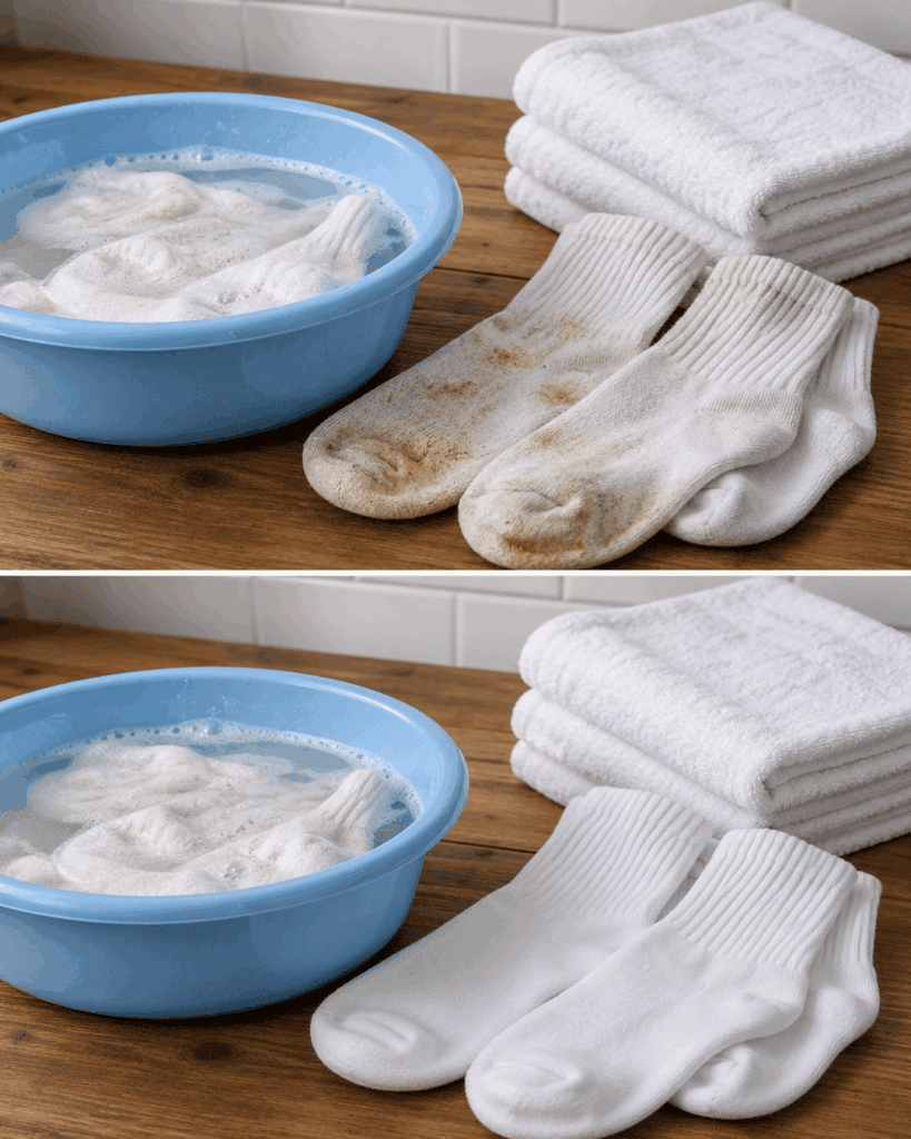 Weiße Socken wieder strahlend sauber: So verschwinden graue Sohlen und hartnäckiger Schmutz