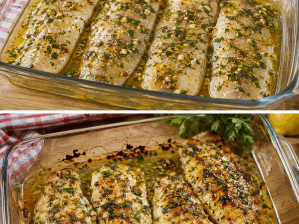 Ofenfisch in Zitronen-Kräuter-Marinade – so wird er saftig, aromatisch und goldbraun