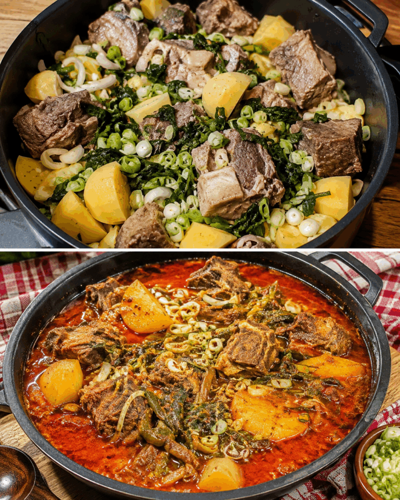 Koreanischer Kartoffel-Rippchen-Eintopf – würzig, zart und unglaublich aromatisch