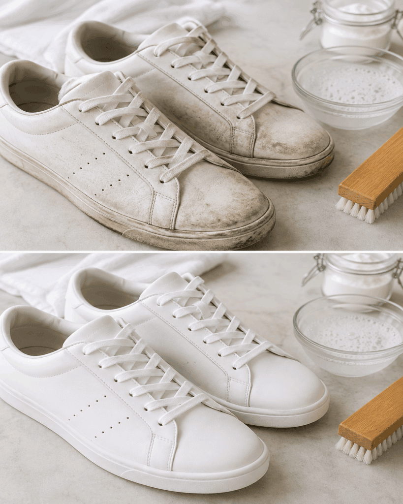 Weiße Sneaker wieder sauber: So verschwinden Schmutz und graue Ränder schonend