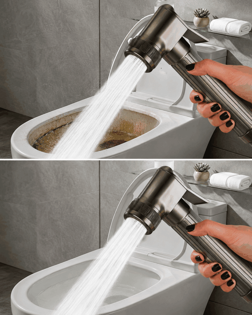 Mit diesem Hochdruck-Trick wird die Toilette schnell sauber: So lösen Sie hartnäckige Ablagerungen ohne unnötiges Schrubben