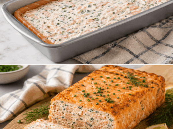 Diese Lachs-Terrine mit Kräutercreme sieht beeindruckend aus – und gelingt ganz einfach