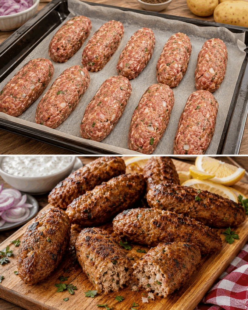 Zypriotische Kartoffel-Hackfleisch-Köfte – Kuru Köfte mit knuspriger Kruste