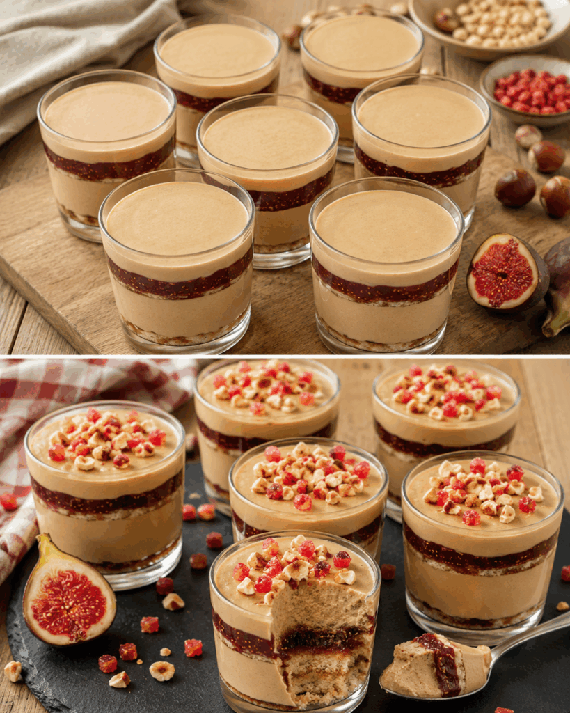 Cremiges Haselnuss-Feigen-Dessert im Glas – herrlich nussig, fruchtig und einfach vorzubereiten