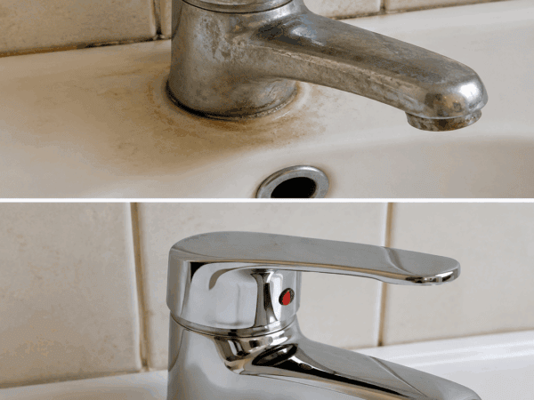 Wasserhahn entkalken und pflegen: Essig, Spülmittel und der Perlator