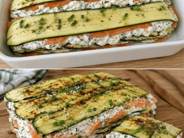 Zucchini-Lachs-Millefeuille mit Skyr – cremig, leicht und unwiderstehlich geschichtet