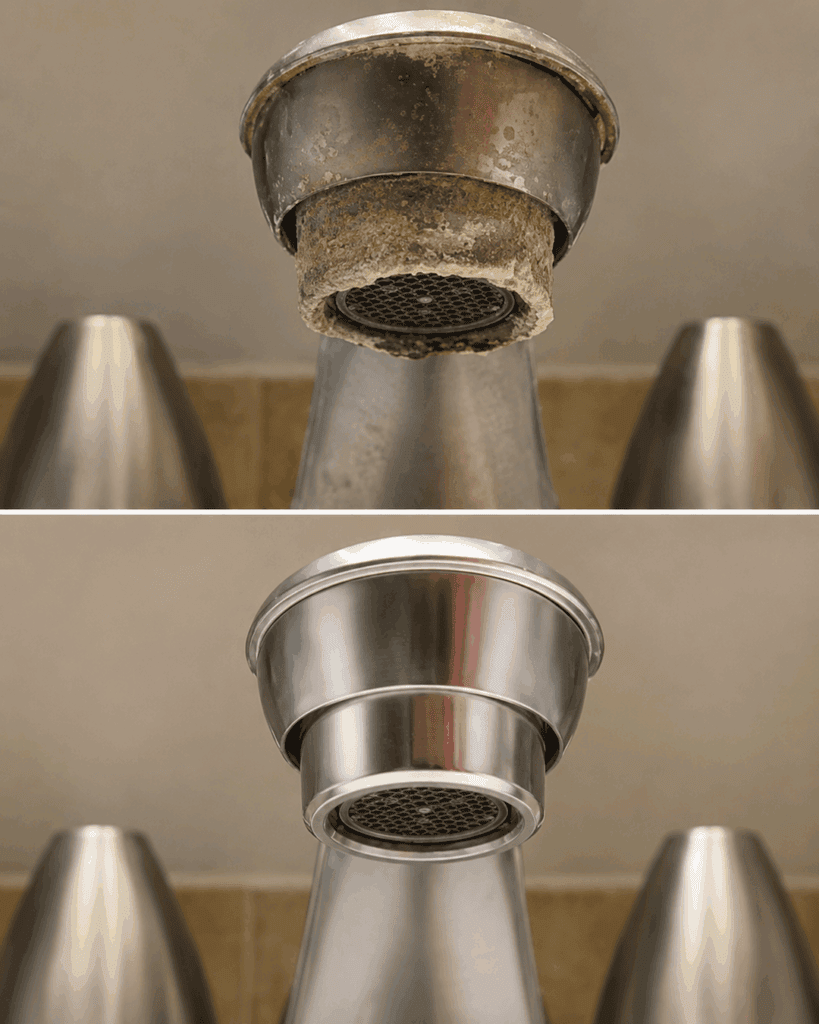 Kalk am Wasserhahn? Mit diesem einfachen Trick wird der Perlator wieder sauber und der Wasserstrahl kräftiger